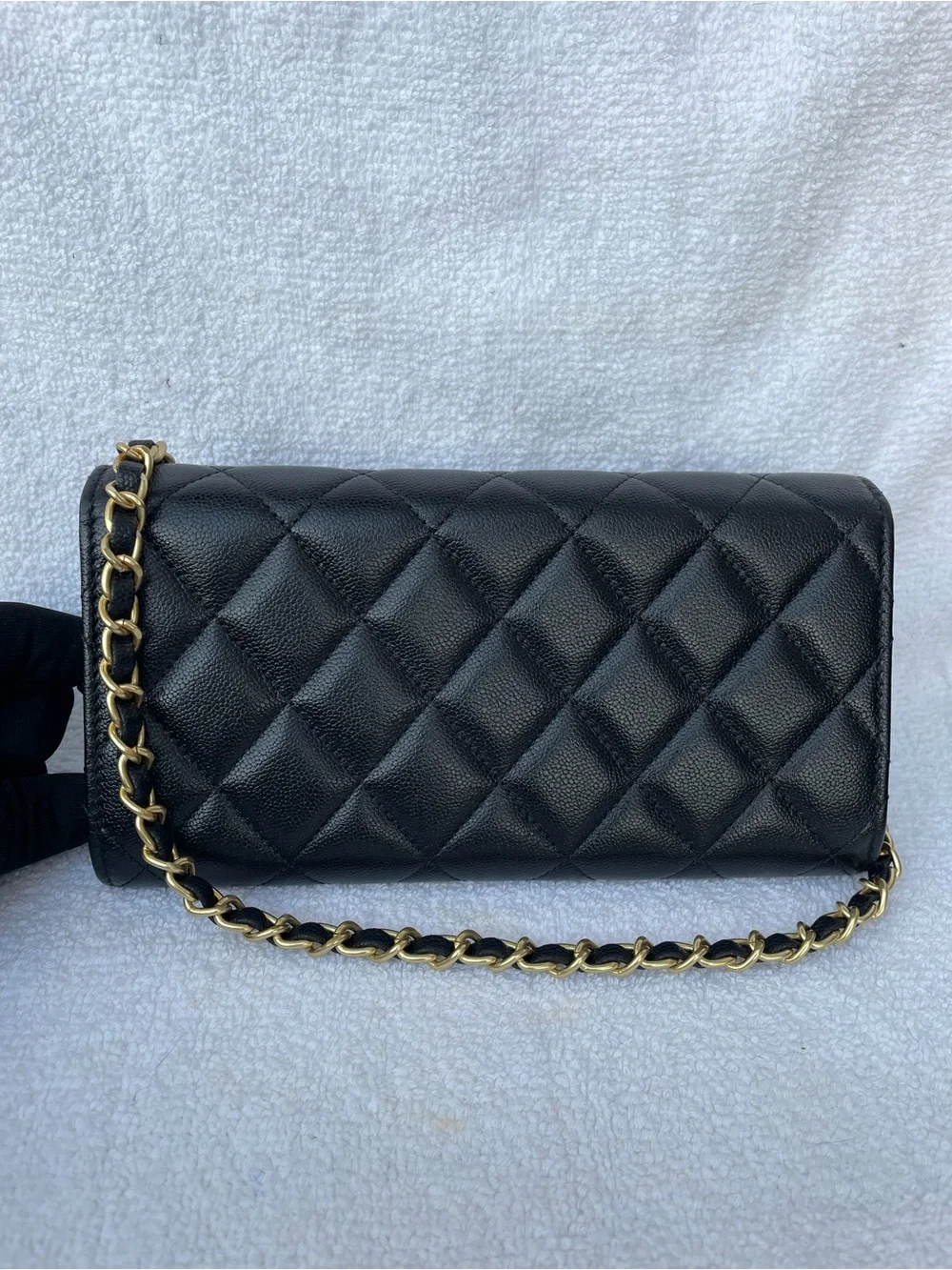 🖤Black Chanel  Caviar flap long wallet